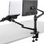 Brazo Soporte Doble Para 1 Portatil Y 1 Monitor