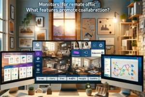 Los monitores para trabajo remoto: ¿qué características promueven la colaboración?