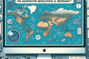 Los monitores para visualización de mapas: ¿qué resolución es necesaria?