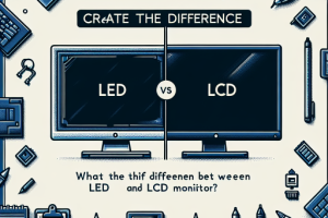 ¿Cuál es la diferencia entre un monitor LED y LCD?